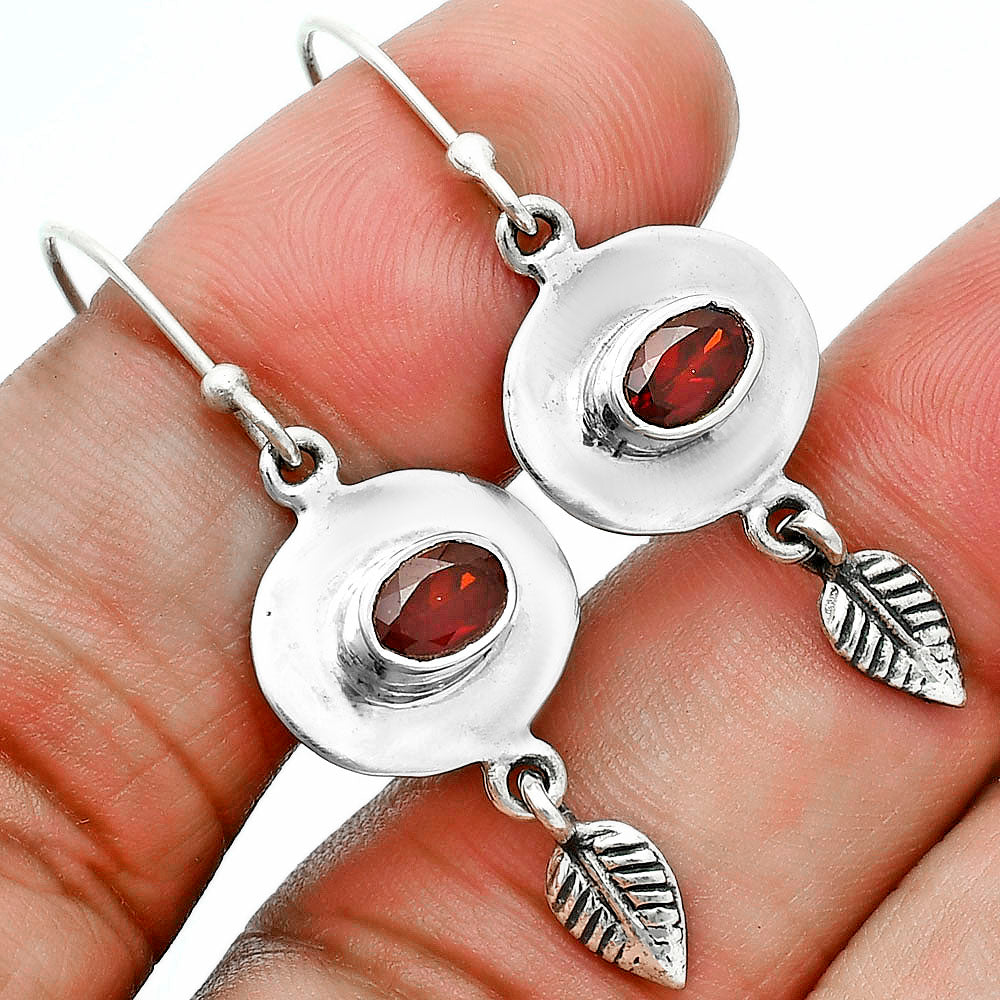 Premium Quality Hessonite Garnet - Madagascar Earrings E-1230 14-EE10164