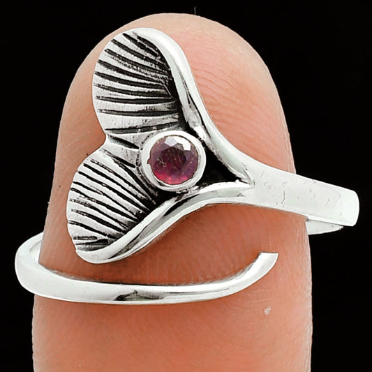 Premium Mermaid Tail Charm Hessonite Garnet Ring size-9 R-1070 14-ER10151