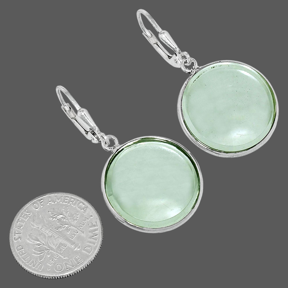 Fancy Cut Premium Prasiolite (Green Amethyst) Earrings E-1254 16-EE10172