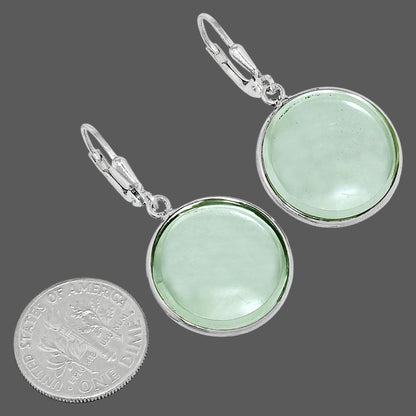 Fancy Cut Premium Prasiolite (Green Amethyst) Earrings E-1254 16-EE10172