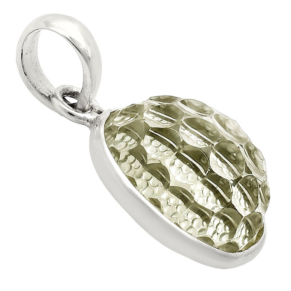 Fancy Cut Premium Prasiolite (Green Amethyst) Pendant P-1001 16-EP10067
