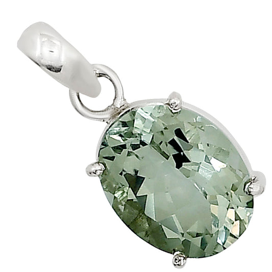 Prasiolite (Green Amethyst) Pendant P-1013 16-EP11053