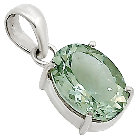 Prasiolite (Green Amethyst) Pendant P-1013 16-EP11053