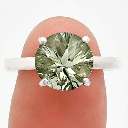 Fancy Cut Premium Prasiolite (Green Amethyst) Brazil Ring size-9 R-1019 16-ER10164