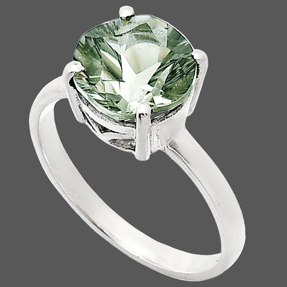 Fancy Cut Premium Prasiolite (Green Amethyst) Brazil Ring size-9 R-1019 16-ER10164