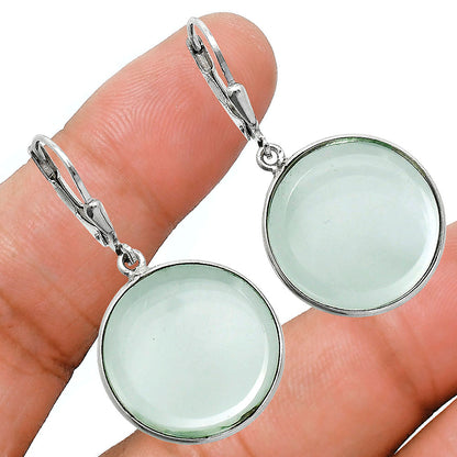 Premium Quality Prasiolite Pendant Earrings Set T-1015 16-ET10012