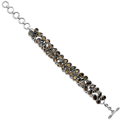 Natural Smoky Quartz - Brazil Bracelet B-1045 17-EB10080