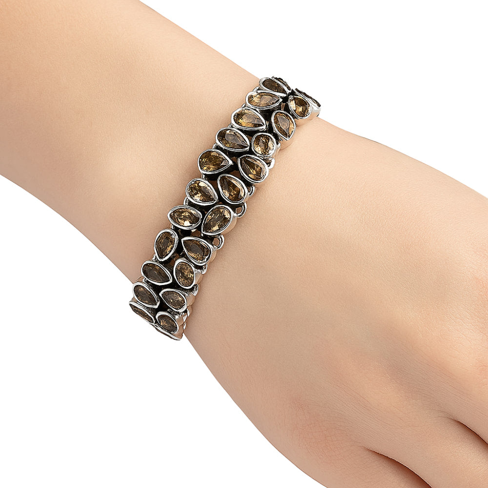 Natural Smoky Quartz - Brazil Bracelet B-1045 17-EB10080