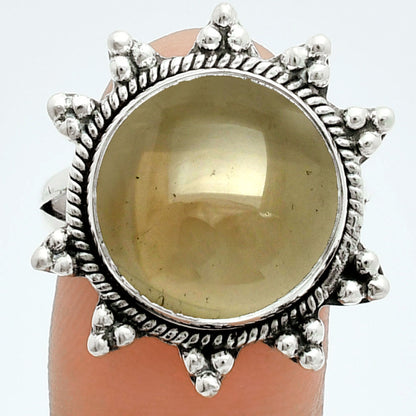 Premium Smoky Quartz Cab - Brazil Ring size-9 R-1234 17-ER10223