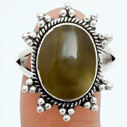 Premium Smoky Quartz Cab - Brazil Ring size-9.5 R-1234 17-ER10224