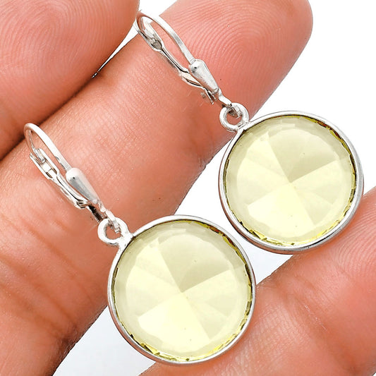 Fancy Cut Premium Lemon Quartz Earrings E-1254 19-EE10205