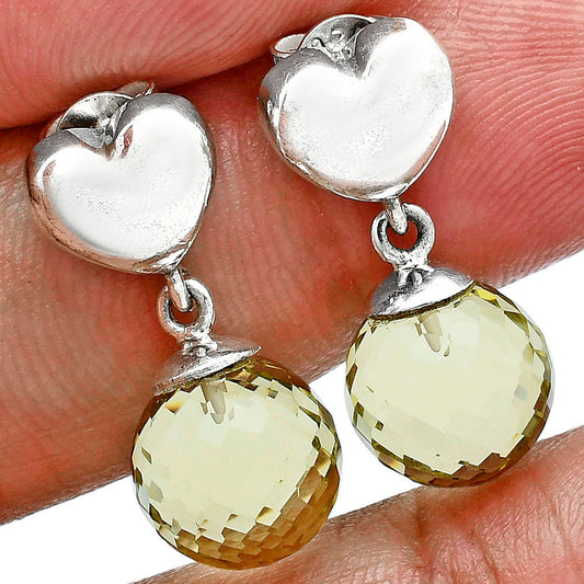 Premium Quality Heart - Green Gold Earrings E-1258 19-EE10210