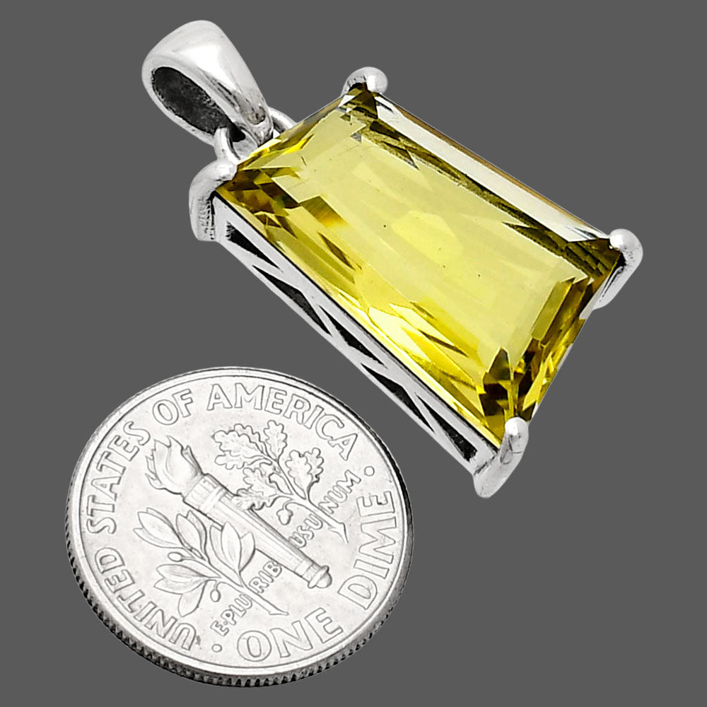 Premium Quality Natural Green Gold Pendant P-1013 19-EP10080