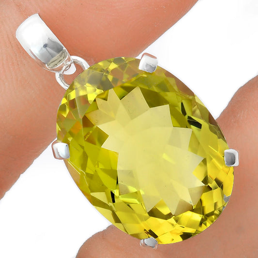 Premium Quality Natural Green Gold Pendant P-1013 19-EP10083