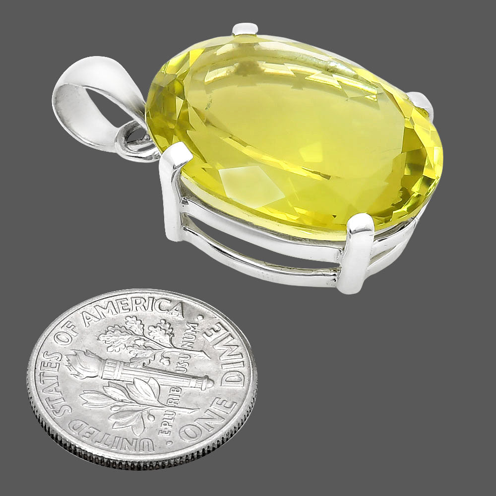 Premium Quality Natural Green Gold Pendant P-1013 19-EP10083