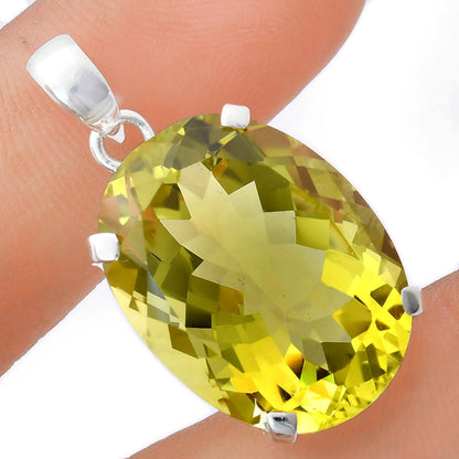 Premium Quality Natural Green Gold Pendant P-1013 19-EP10085