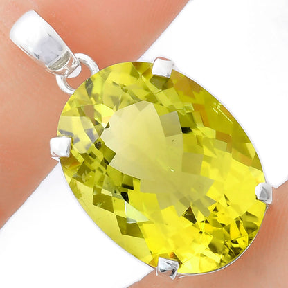 Premium Quality Natural Green Gold Pendant P-1013 19-EP10087
