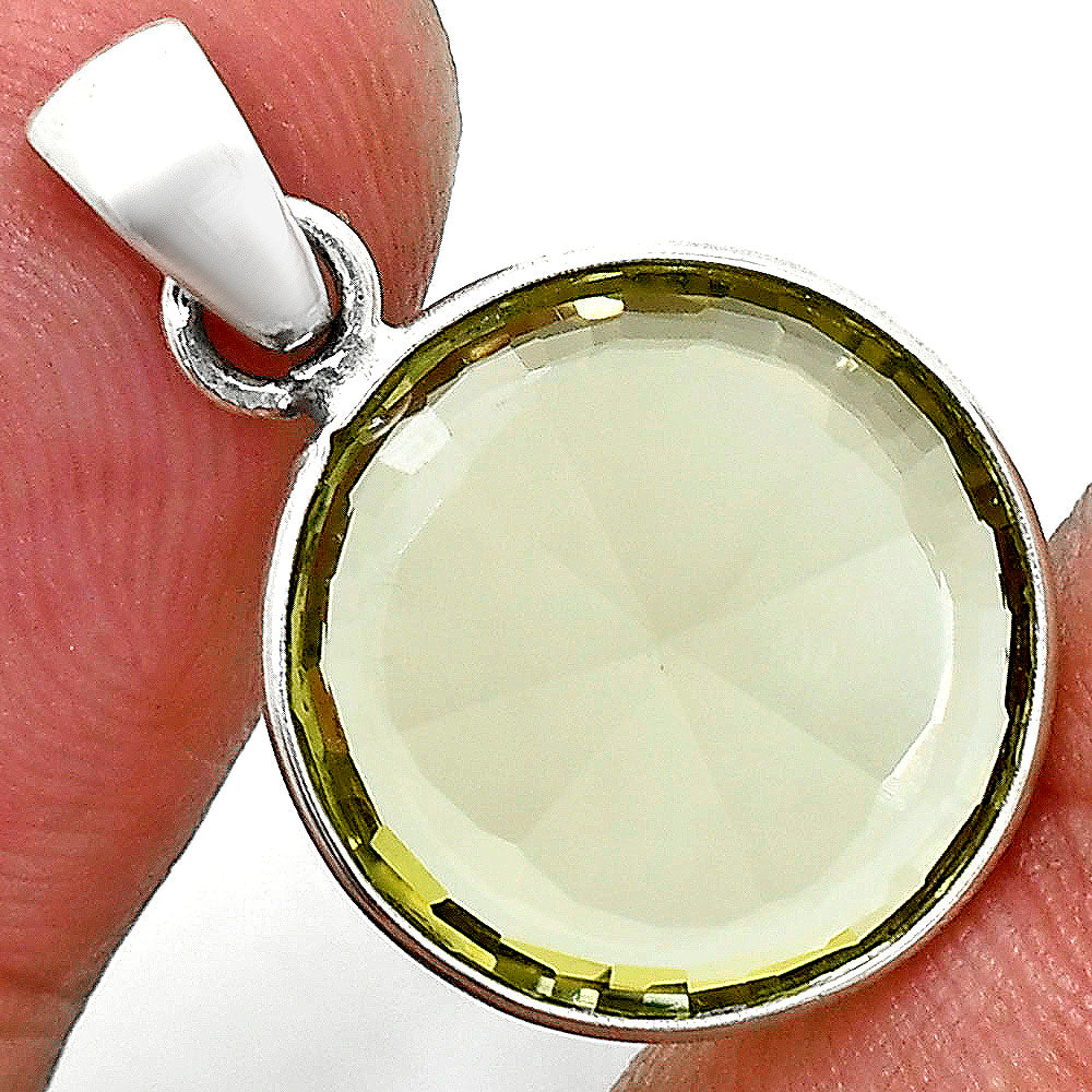 Premium Quality Lemon Quartz Pendant Earrings Set T-1015 19-ET10021