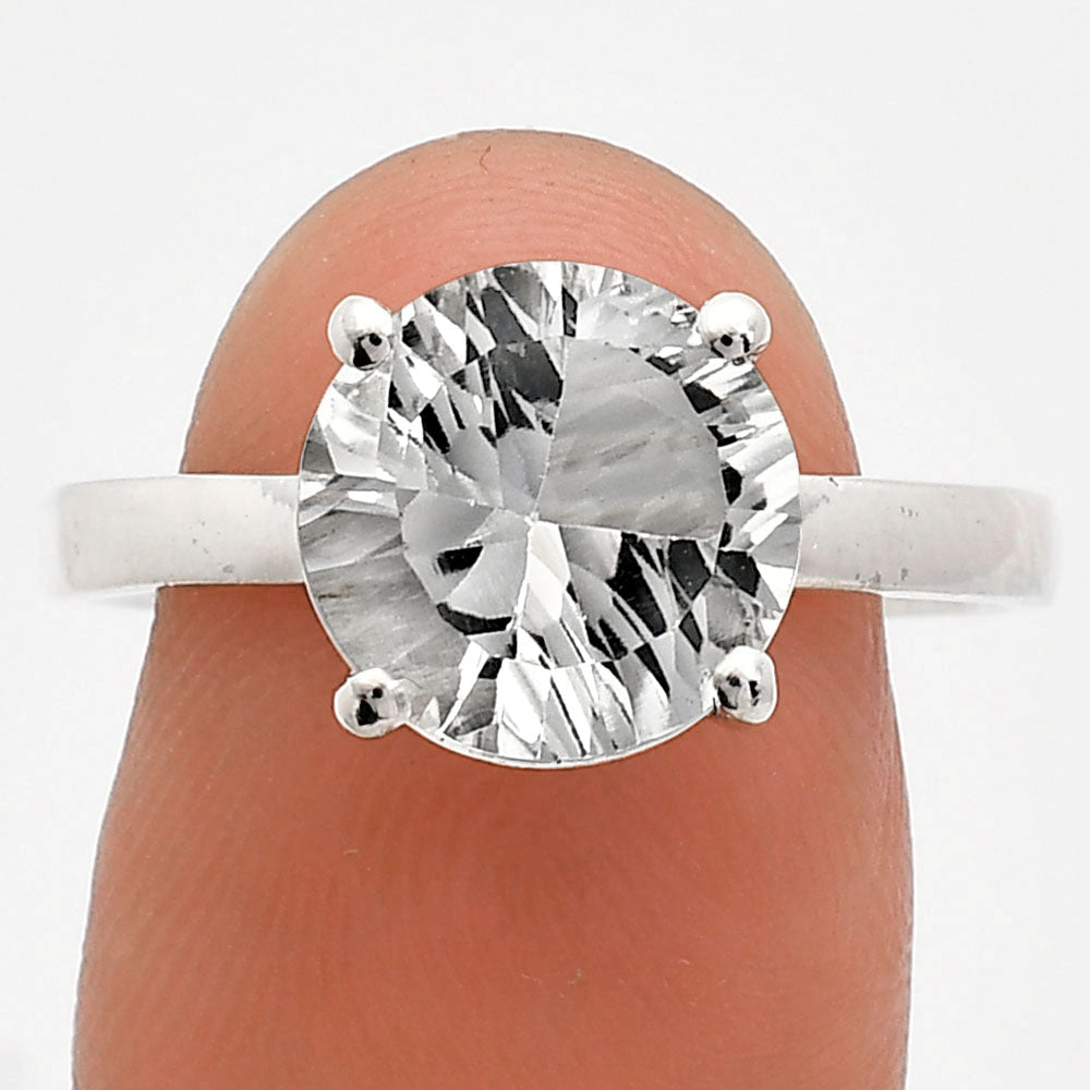 Fancy Cut Premium White Quartz Ring size-9.5 R-1019 20-ER10245