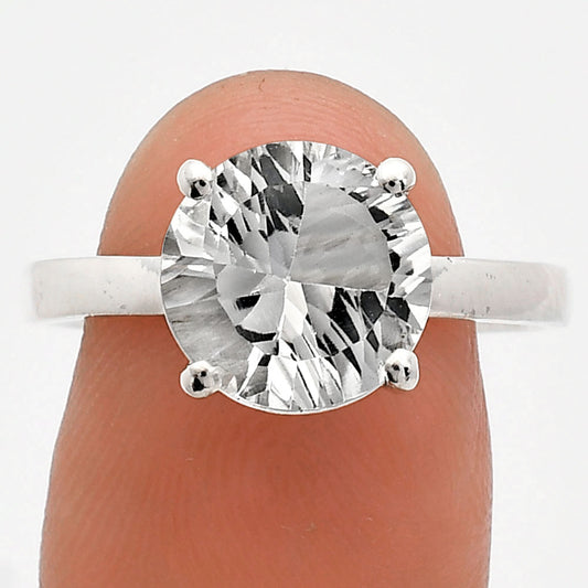 Fancy Cut Premium White Quartz Ring size-9.5 R-1019 20-ER10245