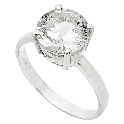 Fancy Cut Premium White Quartz Ring size-9.5 R-1019 20-ER10245