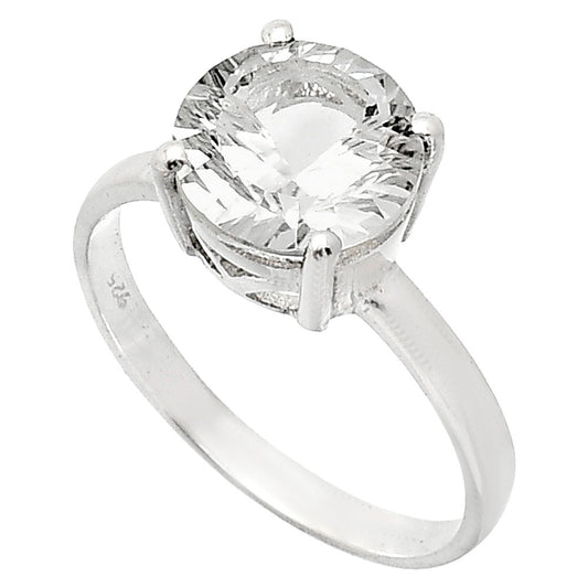 Fancy Cut Premium White Quartz Ring size-9.5 R-1019 20-ER10245