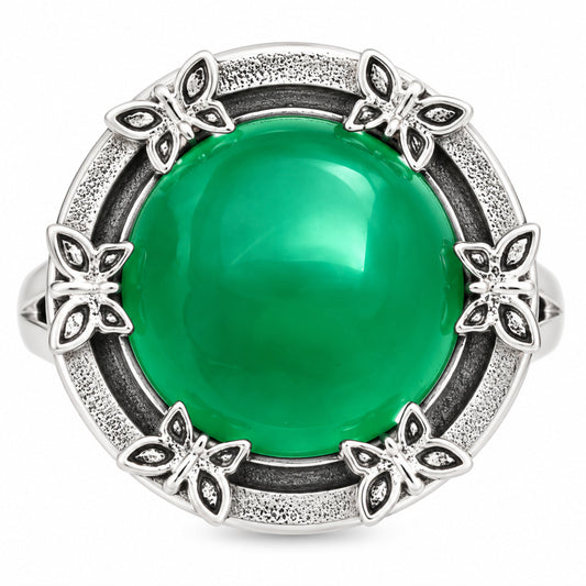 Premium Quality Natural Green Onyx Ring size-10 R-1716 21-ER10282
