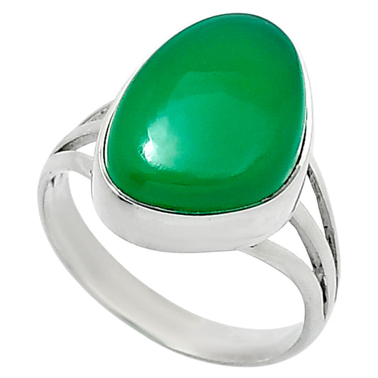 Premium Quality Natural Green Onyx Ring size-7 R-1003 21-ER10300