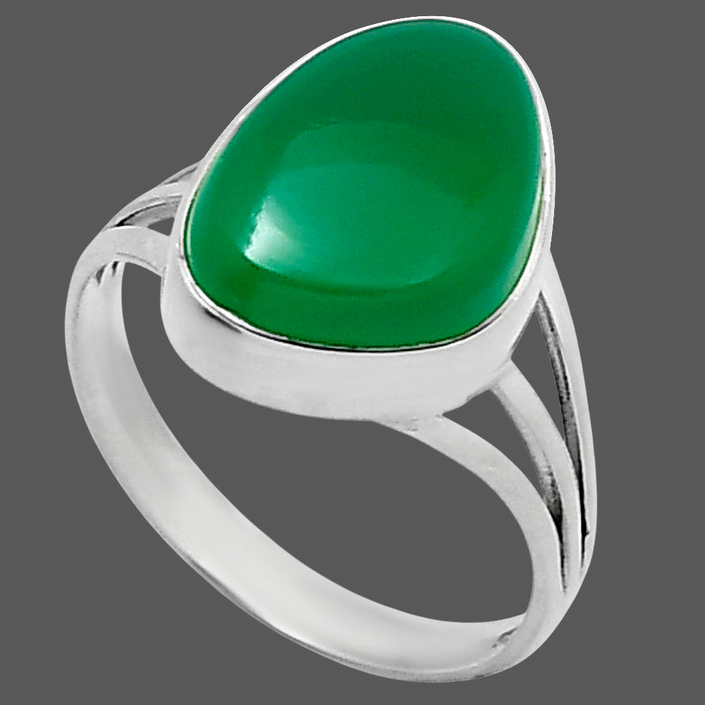 Premium Quality Natural Green Onyx Ring size-9 R-1003 21-ER10305
