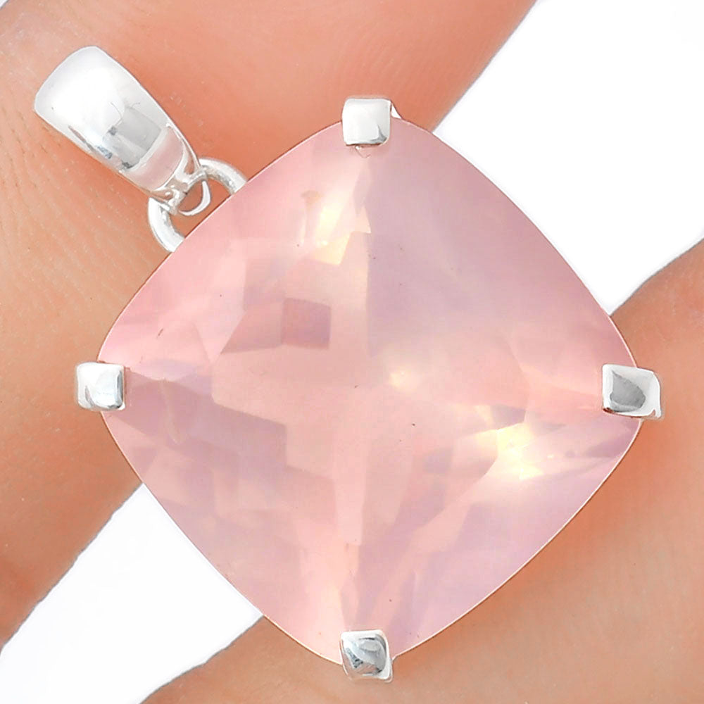 Premium Quality Rose Quartz - Madagascar Pendant P-1013 22-EP10092