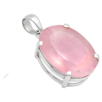 Premium Quality Rose Quartz - Madagascar Pendant P-1013 22-EP10093