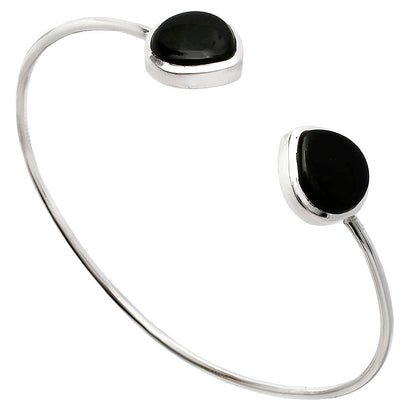 Premium Quality Black Onyx Cuff Bangle Bracelet B-1004 23-EB10082