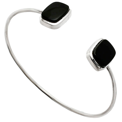 Premium Quality Black Onyx Cuff Bangle Bracelet B-1004 23-EB10084