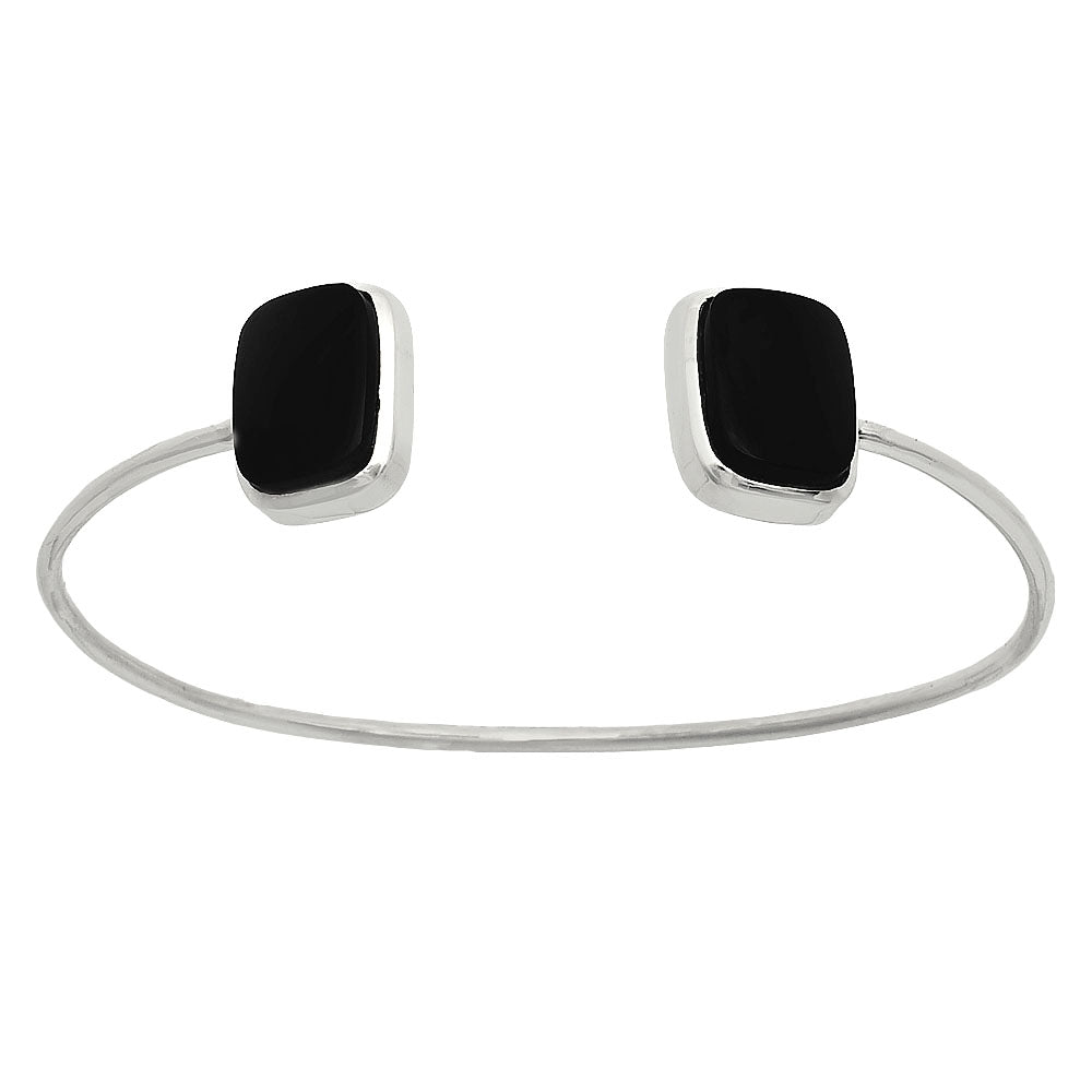 Premium Quality Black Onyx Cuff Bangle Bracelet B-1004 23-EB10085