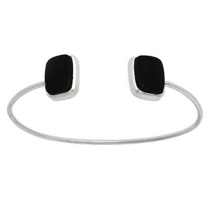 Premium Quality Black Onyx Cuff Bangle Bracelet B-1004 23-EB10085