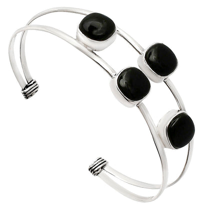 Premium Quality Black Onyx Cuff Bangle Bracelet B-1047 23-EB10088