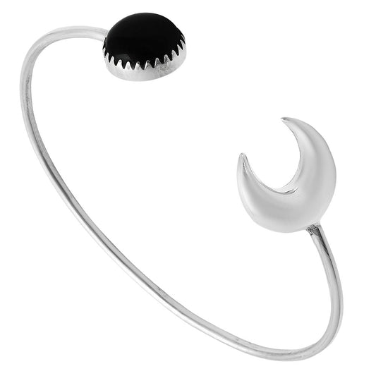 Premium Quality Black Onyx - Brazil Cuff Bangle Bracelet B-1046 23-EB10091