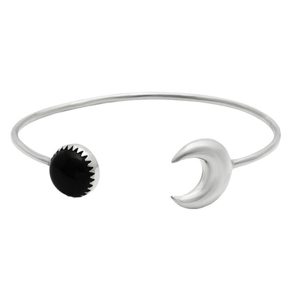 Premium Quality Black Onyx - Brazil Cuff Bangle Bracelet B-1046 23-EB10091