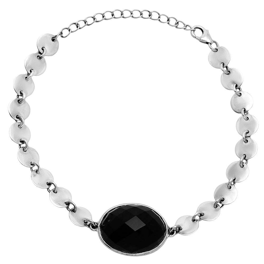 Premium Black Onyx Checker - Brazil Bracelet B-1044 23-EB10092