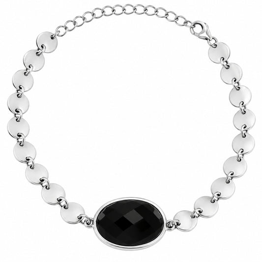Premium Black Onyx Checker - Brazil Bracelet B-1044 23-EB10092