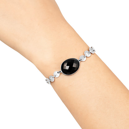 Premium Black Onyx Checker - Brazil Bracelet B-1044 23-EB10092