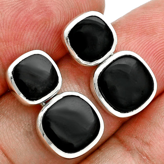 Premium Quality Black Onyx - Brazil Earrings E-1252 23-EE10236