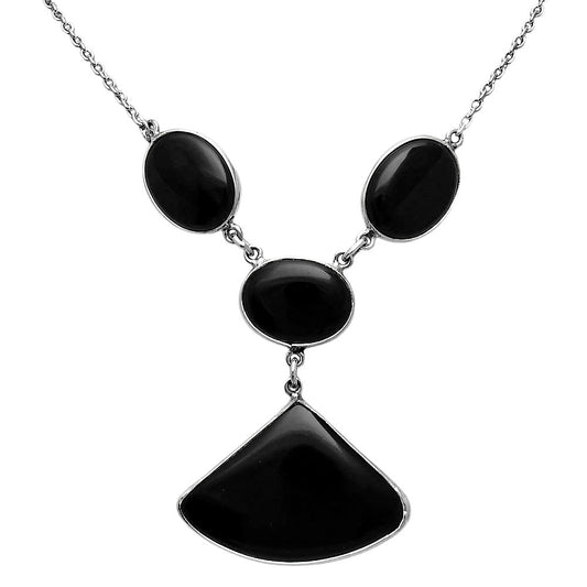 Premium Quality Black Onyx - Brazil Necklace N-1013 23-EN10064