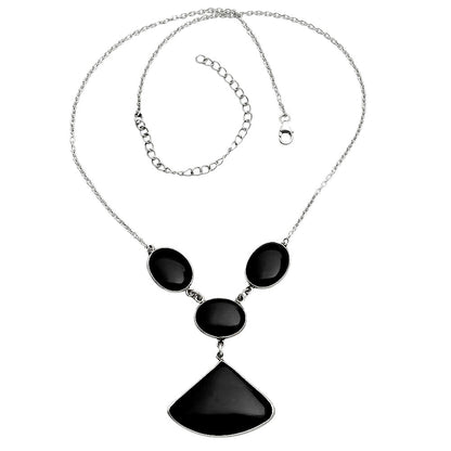 Premium Quality Black Onyx - Brazil Necklace N-1013 23-EN10064