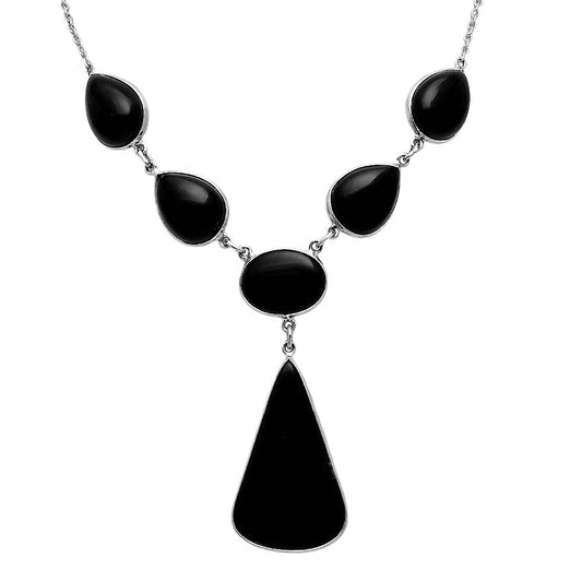 Premium Quality Black Onyx - Brazil Necklace N-1013 23-EN10065