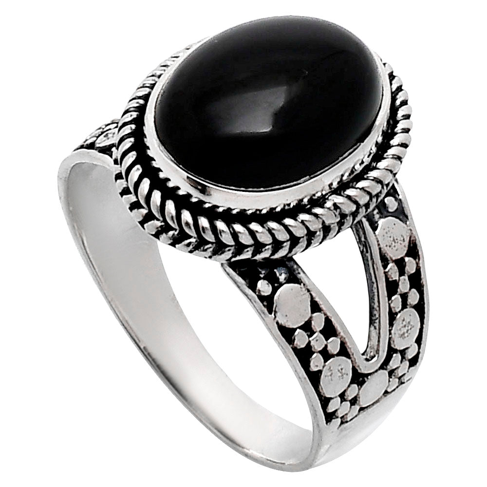 Premium Quality Natural Black Onyx Ring size-9.5 R-1732 23-ER10328