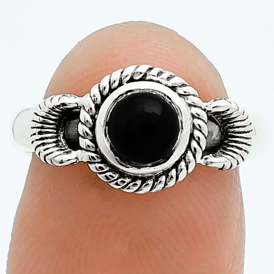 Premium Quality Black Onyx - Brazil Ring size-7 R-1733 23-ER10335