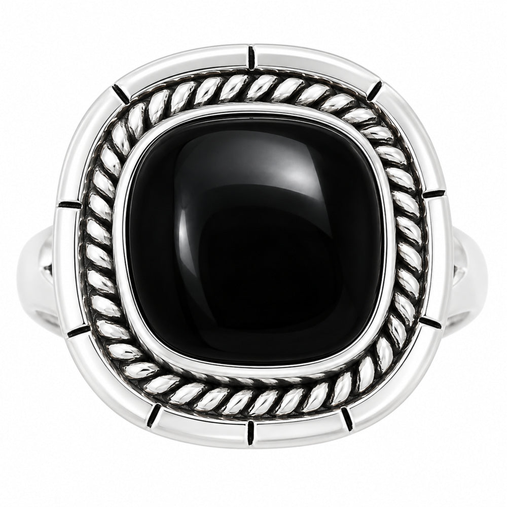 Premium Quality Black Onyx - Brazil Ring size-8 R-1728 23-ER10353