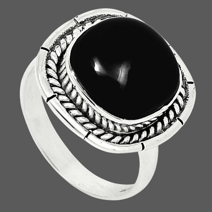 Premium Quality Black Onyx - Brazil Ring size-10 R-1728 23-ER10360
