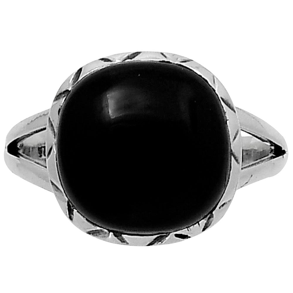 Premium Quality Black Onyx - Brazil Ring size-8 R-1074 23-ER10364